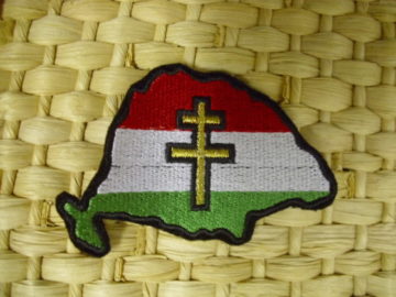 Nagy Magyarország felvarró kettős kereszttel