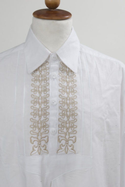 hímzett fehér székely ing
