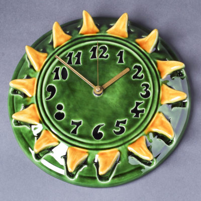 Nap formájú  kerámia falióra