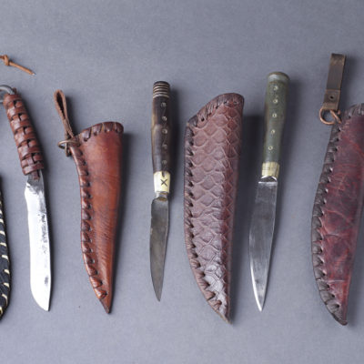 Tőr, kés, késtok, sétabot