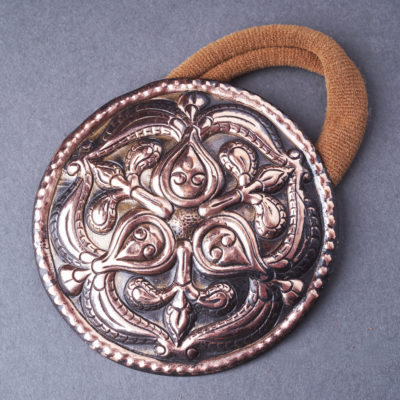 Réz hajfonatkorong hajgumival